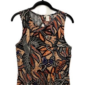 NWOT Tribal Design Dress Shortsleeved Super Cute H&M Large